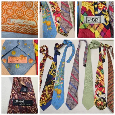 Men's Designer Ties: Versace, Ralph Lauren, Bachrach