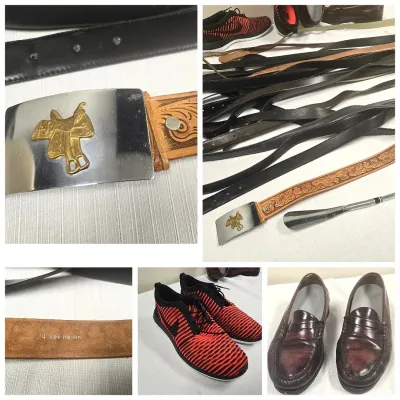 Men's Leather Belts, Nike Sneakers, Ralph Lauren Belt