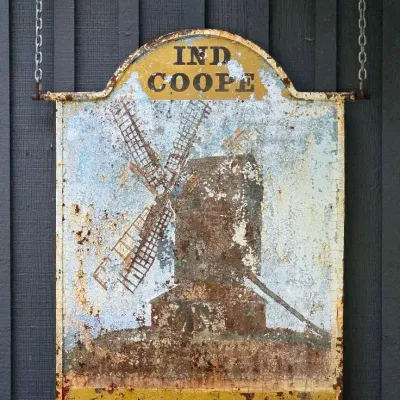 Rustic Metal Sign 3'1" X 4'3"