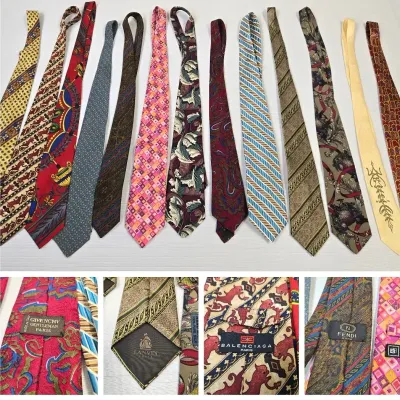 Men's Designer Ties; Lanvin, Givenchy, Balenciaga 