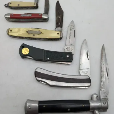 6 Vintage Pocket Knives ..Case, Klein
