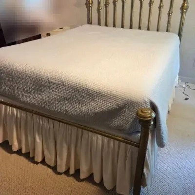 Queen Size Bronze Bed Frame & Headboard