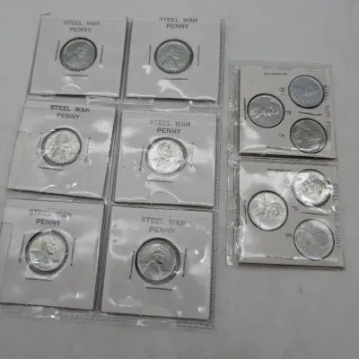 Group of High Grade 1943 Steel Pennies