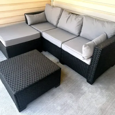Faux Wicker Patio Set