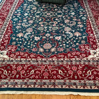 Wool Rug Hand Knotted In India 9’ x 12’