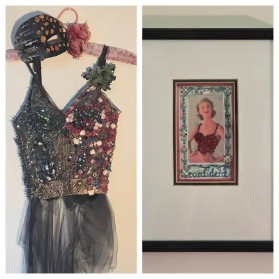 Guns N' Roses Bustier & Mask, & 1950's Art 