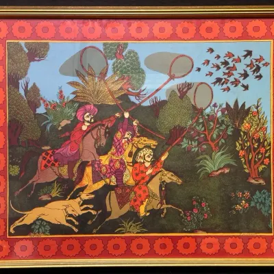 “Royal Bird Hunters” Print by Diana Bennet