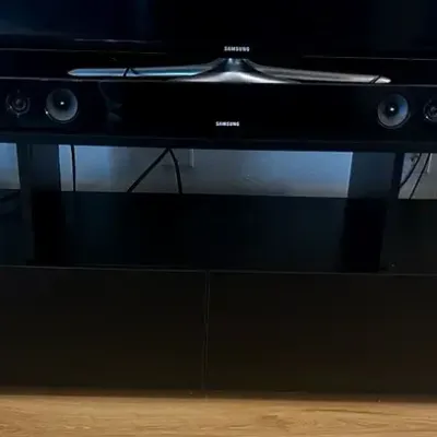 Black Wooden Entertainment Center