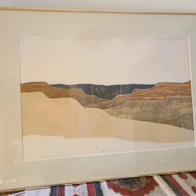 "Hopi Land Forms", Embossed Print 8 Of 35, By H. Gwinn