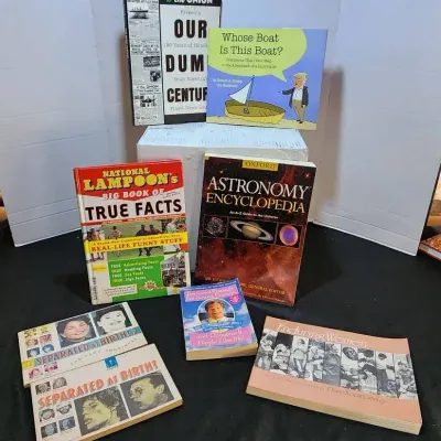 Various Books- Political, Astronomy, Faces, National Lampoon and The Onion 