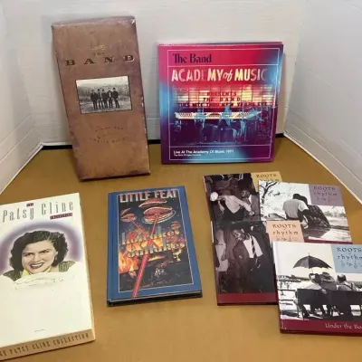 Music CD Box Sets - The Band, Patsy Cline, Little Feat and Under the Boardwalk Series