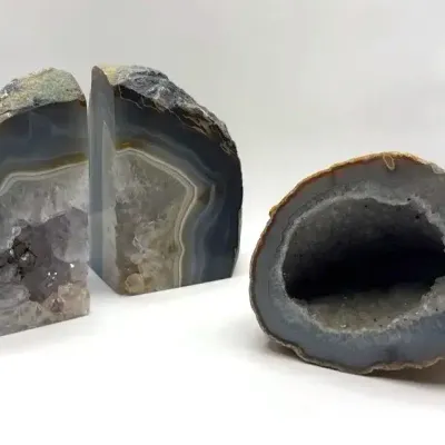Geode with Matching Bookends 