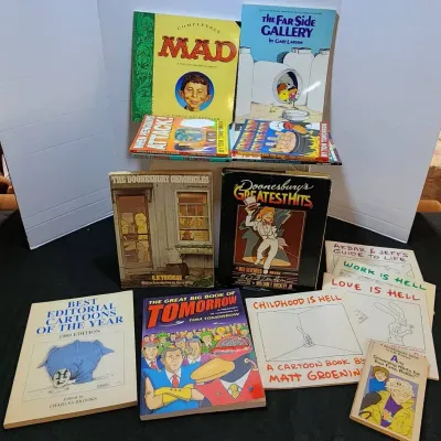 Large Lot of Popular Adult Cartoon Books
