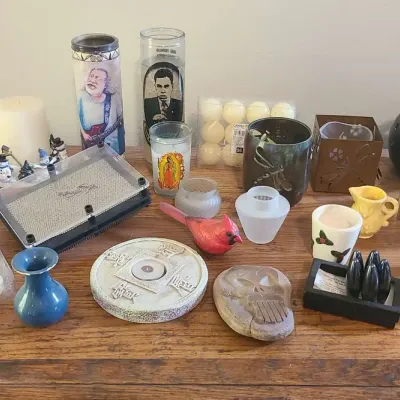 Dragonfly Pottery Candleholder, Misc. Candles Etc