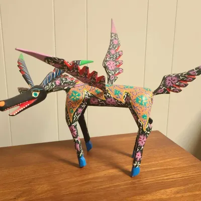 Large Alebrije /Malsueno Animal, Signed By Oaxacan Artist