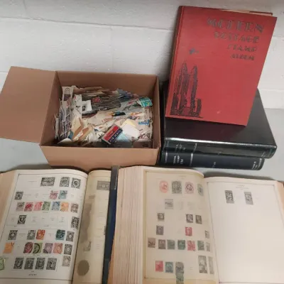 VINTAGE STAMP COLLECTION AND ALBUMS
