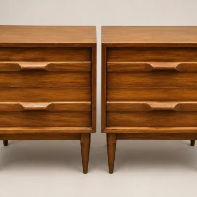 MCM PAIR OF NIGHTSTANDS