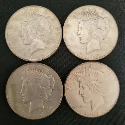 1920s SILVER PEACE DOLLARS