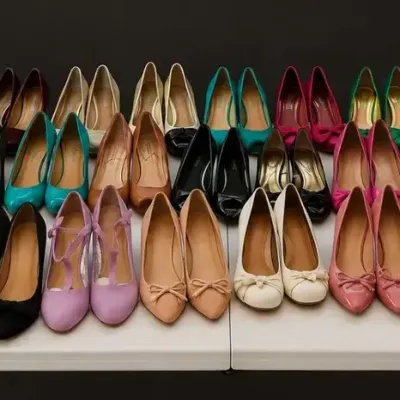 HUGE COLLECTION OF WOMEN'S VINTAGE SHOES (SIZE 5, 5.5)