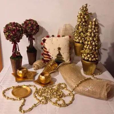 Gold Accent Holiday Decorations