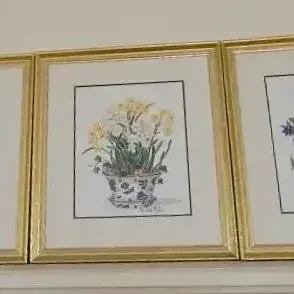 (3) Spring Flower Prints by Barbara Mock