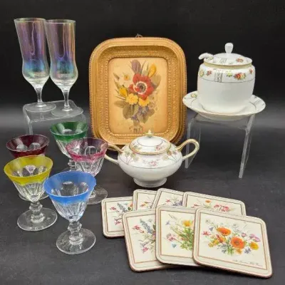 Colorful Entertaining Pieces- Some Vintage 