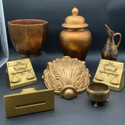 Gold Painted Guilded Decorative Collection