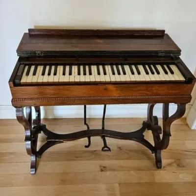 Antique Portable Rosewood Melodeon