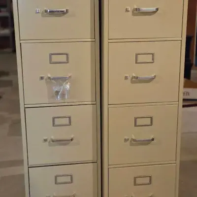 (2) Metal File Cabinets 