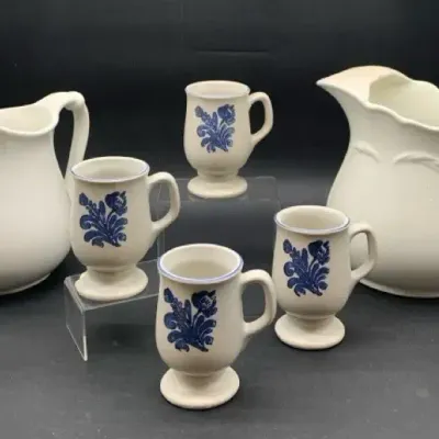 Vintage Pfaltzgraff Cups and Pitchers 
