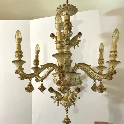 Beautiful Capodimonte Chandelier