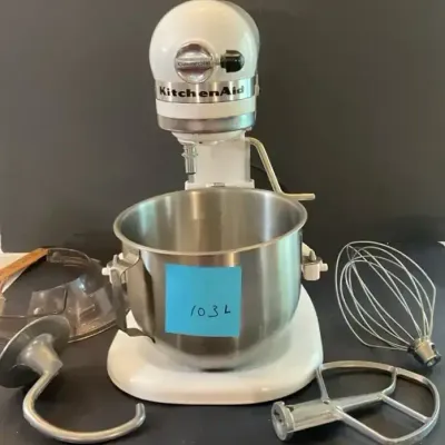 White Kitchenaid Commercial Mixer