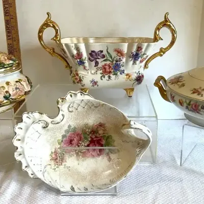 Hand-Painted Floral Pieces