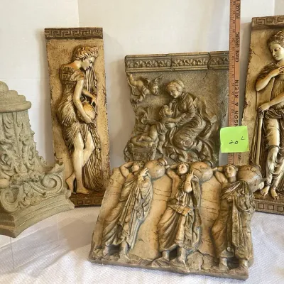 Reproduction Greek/Roman Panels, Friezes, Roman Style Display Shelf 