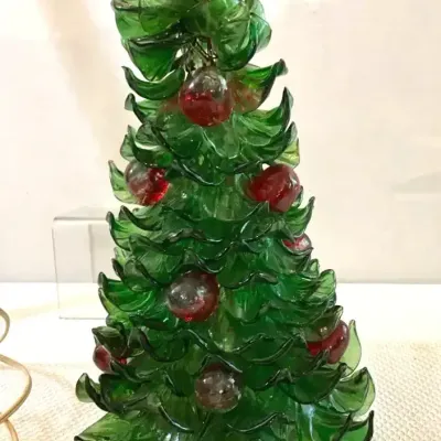 Darling and Unique Vintage Glass Christmas Tree