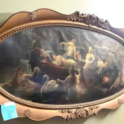 Victorian Oval Shaped Print