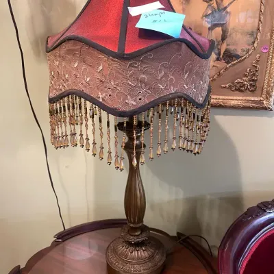 Pair Of Matching Victorian Style Modern Day Lamps