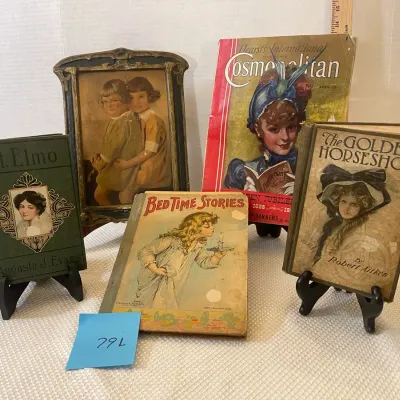 Vintage Books And One Painting