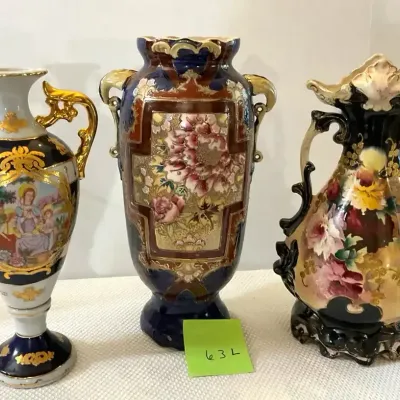 3 Large Vintage Vases