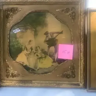 Vintage or Antique Prints in Vintage or Antique Gold Frames