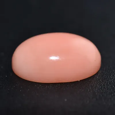 Natural Oval Angelskin Coral Cabochon