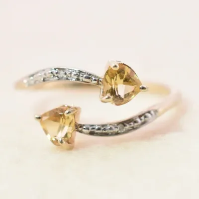 Citrine Sterling Silver Wrap Ring