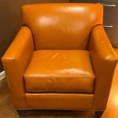Crate & Barrel Rust Armchair