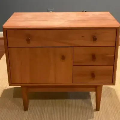 Room & Board Mid-Century Modern Wooden Credenza (23” H X 26” L X 15” W )