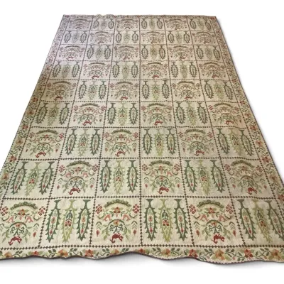 Cypress Greek Handmade Needlepoint Area Rug (5.8 Ft x 9 Ft)