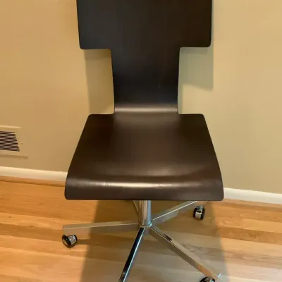 1980s Bentwood Swivel Chair (37.5” H X 25” W 16” D)