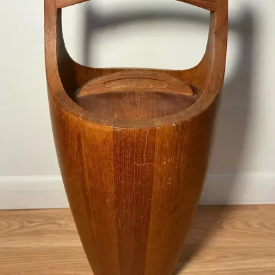 Jens Quistgaard Dansk “Congo” Staved Teak Ice Bucket (19 x 9)