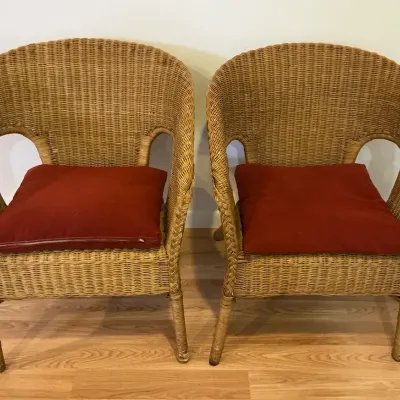 Two Wicker Chairs (24 x 24 x 30)