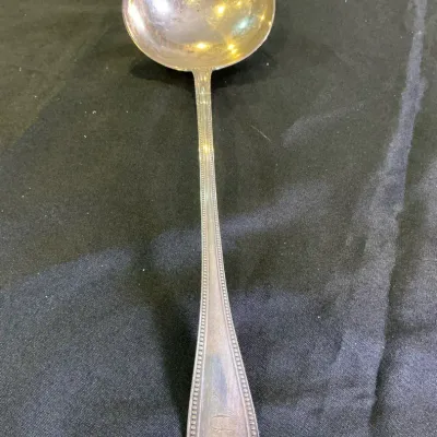 950 Silver 950/1000 Ball Black & Co. Large Soup Or Punch Ladle 