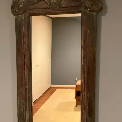 Ornate Vintage Wooden Mirror 